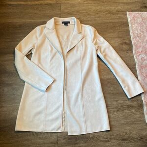 Faux Suede Long Cardigan/ Jacket